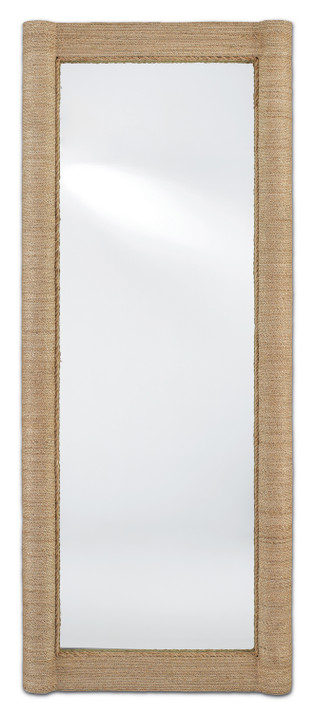 Mirrors Rectangle/Square by Currey and Company ( 142 | 1000-0043 Vilmar Rope Floor Mirror ) 