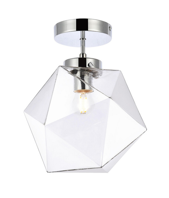 Semi-Flush Mts. Glass Down by Elegant Lighting ( 173 | LD2346C Lawrence ) 