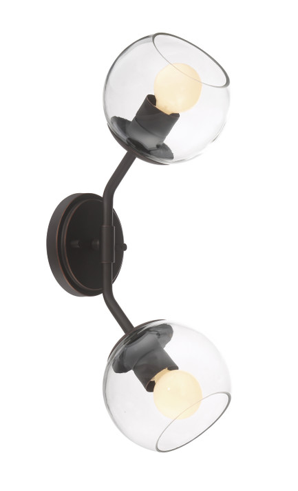 Sconces Double Glass by Designers Fountain ( 43 | 91202-SB Meridian ) 