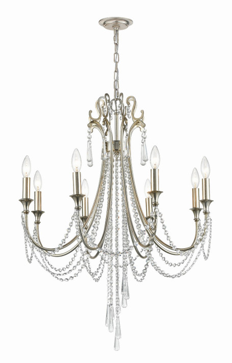 Mid. Chandeliers Candle by Crystorama ( 60 | ARC-1908-SA-CL-MWP Arcadia ) 