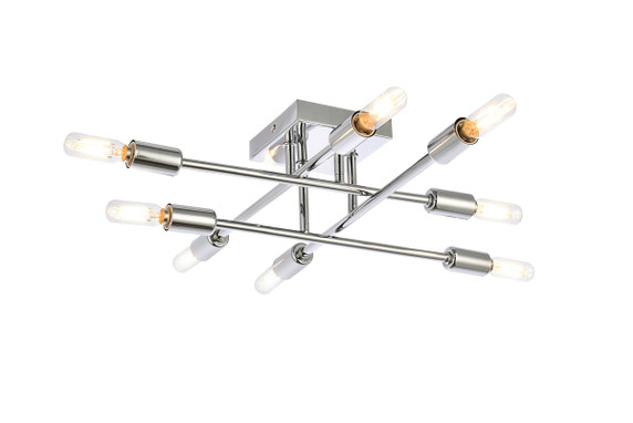 Semi-Flush Mts. Geometric/Linear by Elegant Lighting ( 173 | LD2351C Script ) 