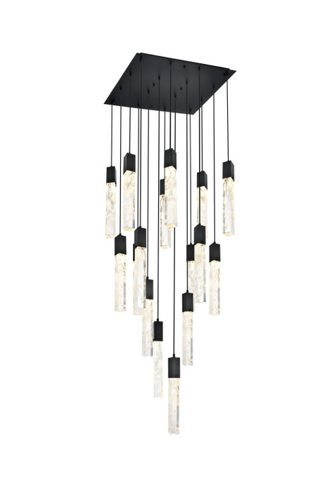Mid. Chandeliers Multi-Port/Cascade by Elegant Lighting ( 173 | 2088G30BK Aurora ) 