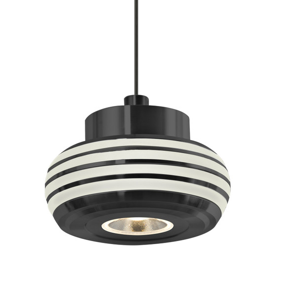Mini Pendants Metal Shade by Besa ( 74 | X-FLOW00-CLCL-LED-BK Besa Flower Pendant ) 