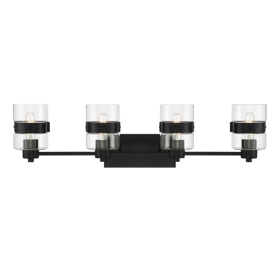 Bathroom Fixtures Four Lights by Designers Fountain ( 43 | D222M-4B-MB Midnight LA ) 