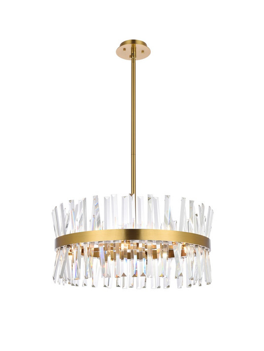 Mid. Chandeliers Drum Shade by Elegant Lighting ( 173 | 6200D25SG Serephina ) 