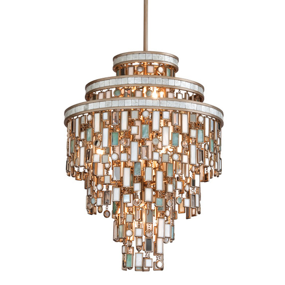 Mini Chandeliers Glass Shade by Corbett Lighting ( 68 | 142-47-CPL Dolcetti ) 
