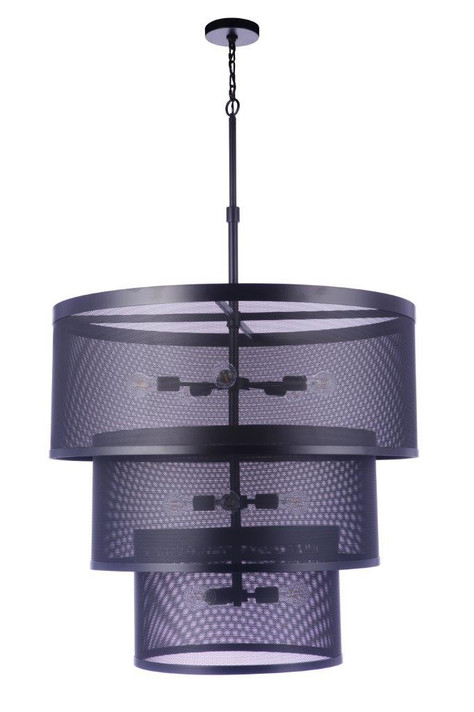 Large Chandeliers Metal Shade by Craftmade ( 46 | 58992-FB Mesh ) 
