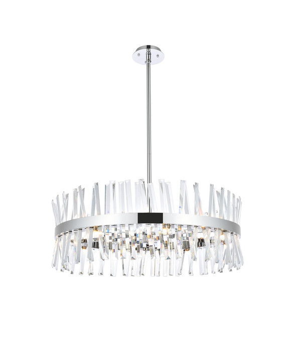 Mid. Chandeliers Drum Shade by Elegant Lighting ( 173 | 6200D32C Serephina ) 