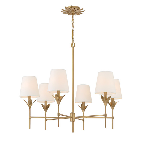 Mid. Chandeliers Candle by Crystorama ( 60 | 568-GA Broche ) 