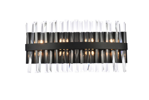 Bathroom Fixtures Cylindrical / Linear by Elegant Lighting ( 173 | 6200W24BK Serephina ) 