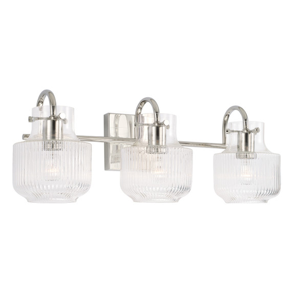 Bathroom Fixtures Three Lights by Capital Lighting ( 65 | 145131PN Nyla ) 