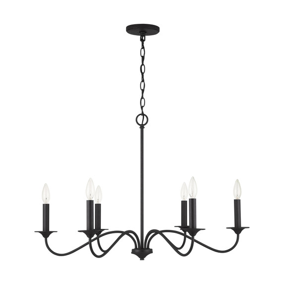 Mid. Chandeliers Candle by Capital Lighting ( 65 | 437262BI Vincent ) 