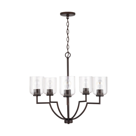 Mid. Chandeliers Glass Up by Capital Lighting ( 65 | 439351BZ-500 Carter ) 
