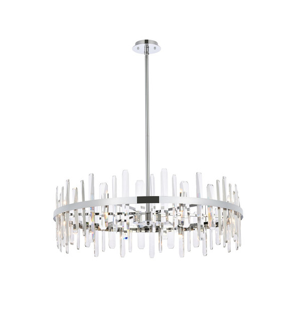 Large Chandeliers Drum Shade by Elegant Lighting ( 173 | 2200D36C Serena ) 