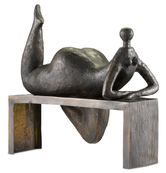 Home Accents Statues/Sculptures by Currey and Company ( 142 | 1200-0291 Odalisque Bronze ) 