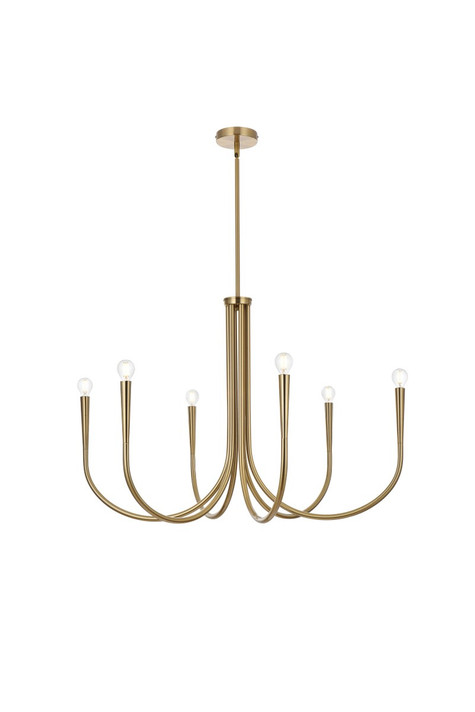 Mid. Chandeliers Candle by Elegant Lighting ( 173 | LD722D36SG Layne ) 