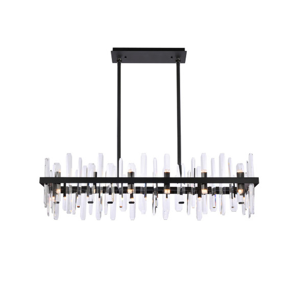 Linear/Island Geometric/Linear by Elegant Lighting ( 173 | 2200G42BK Serena ) 