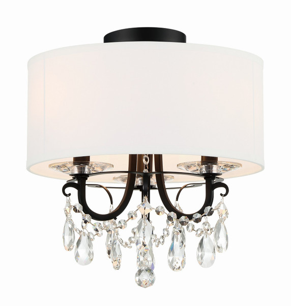 Semi-Flush Mts. Drum Shade by Crystorama ( 60 | 6623-MK-CL-MWP_CEILING Othello ) 