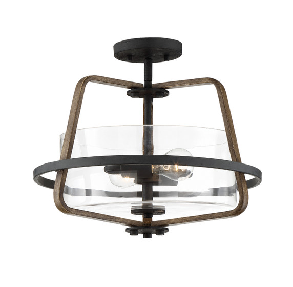 Semi-Flush Mts. Bowl Style by Designers Fountain ( 43 | 93511-FB Ryder ) 