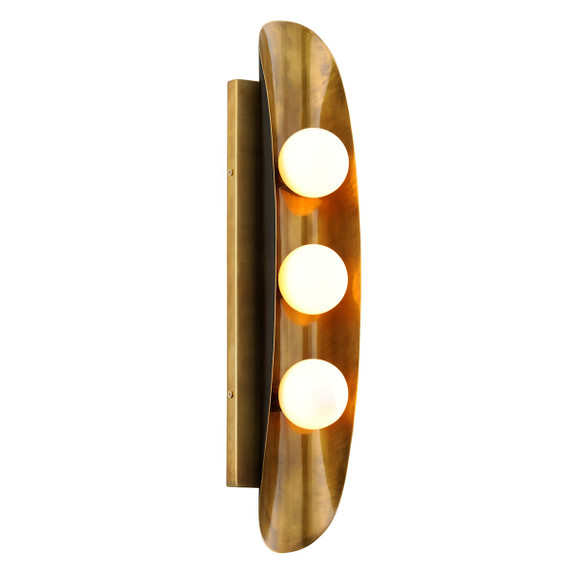 Sconces Triple Glass by Corbett Lighting ( 68 | 271-13-VB/BBR Hopper ) 