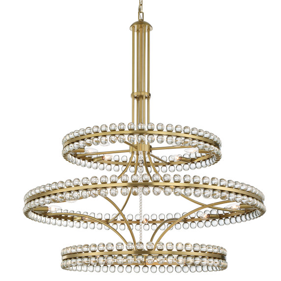 Large Chandeliers Ring/Halo by Crystorama ( 60 | CLO-8000-AG Clover ) 
