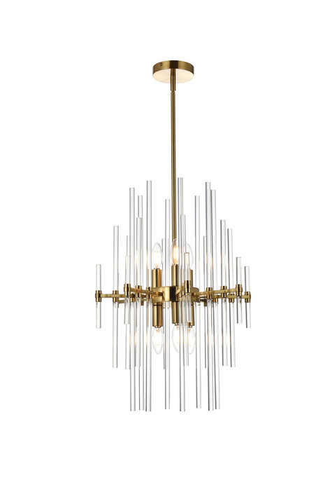 Mini Chandeliers Candle by Elegant Lighting ( 173 | 2502D17SG Sienna ) 