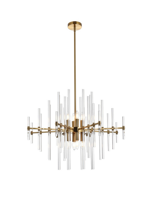 Mid. Chandeliers Candle by Elegant Lighting ( 173 | 2502D31SG Sienna ) 