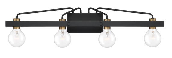 Bathroom Fixtures Four Lights by Designers Fountain ( 43 | 94204-BK Ravella ) 
