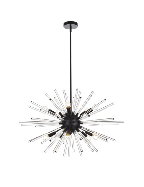 Mid. Chandeliers Starburst by Elegant Lighting ( 173 | 2502D32BK Sienna ) 