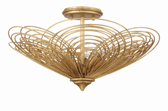 Semi-Flush Mts. Bowl Style by Crystorama ( 60 | DOR-B7703-RG Doral ) 