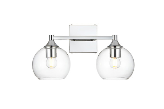 Bathroom Fixtures Two Lights by Elegant Lighting ( 173 | LD7308W16CH Foster ) 