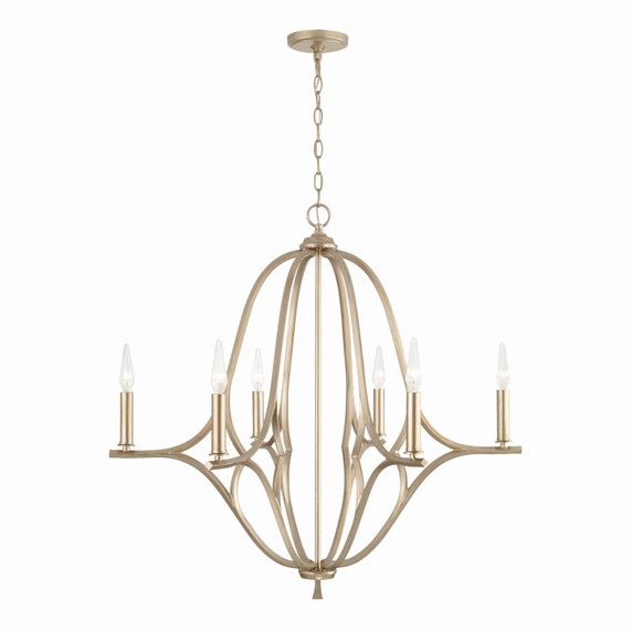 Mid. Chandeliers Candle by Capital Lighting ( 65 | 450061BS Claire ) 