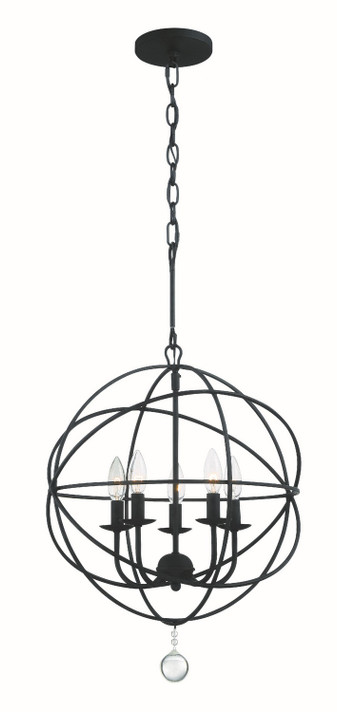 Mini Chandeliers Sphere by Crystorama ( 60 | 9224-BK Solaris ) 