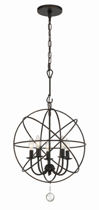 Mini Chandeliers Sphere by Crystorama ( 60 | 9224-EB Solaris ) 