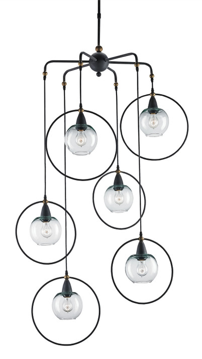 Pendants Multi-port/Cascade by Currey and Company ( 142 | 9869 Moorsgate Collection ) 