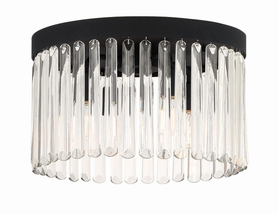 Flush Mounts Drum Shade by Crystorama ( 60 | EMO-5400-BF Emory ) 