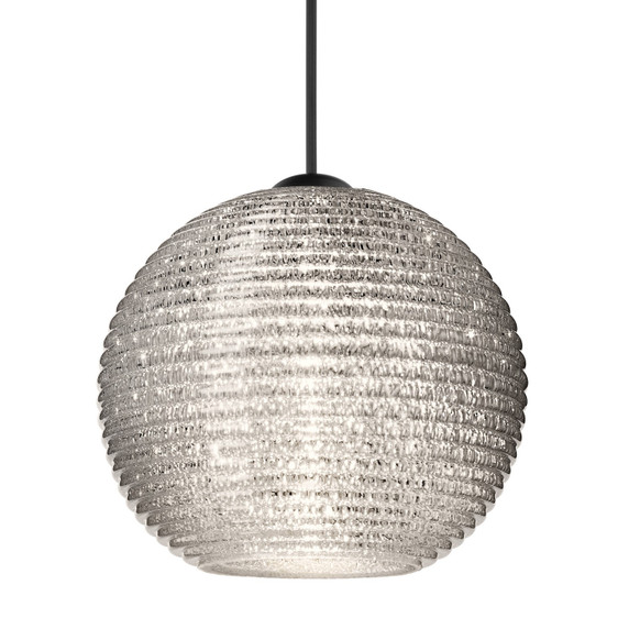 Mini Pendants Glass Down by Besa ( 74 | X-4615GL-BK Besa Kristall 6 Pendant ) 