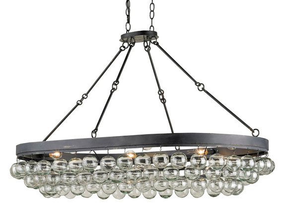 Linear/Island 4 Light + by Currey and Company ( 142 | 9888 Balthazar Collection ) 