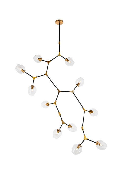 Large Chandeliers Glass Shade by Elegant Lighting ( 173 | 1712G73LAB Cavoli ) 