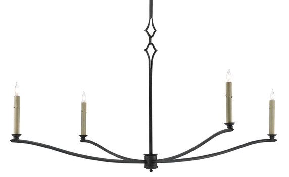 Large Chandeliers Candle by Currey and Company ( 142 | 9000-0176 Knole Black Chandelier ) 