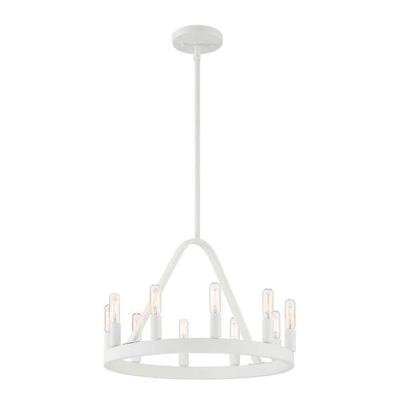 Mini Chandeliers Candle by Designers Fountain ( 43 | D254C-10CH-MW Carousel ) 