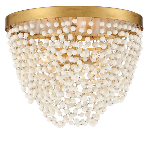 Flush Mounts Bowl Style by Crystorama ( 60 | FIO-A9103-GA-WH Fiona ) 