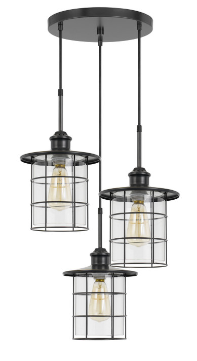 Mini Pendants 3 Light Cluster by Cal Lighting ( 225 | FX-2668-3P Silverton ) 