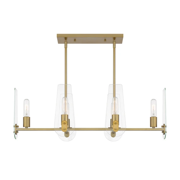 Linear/Island 4 Light + by Designers Fountain ( 43 | D256M-IS-BG Bergen Beach ) 
