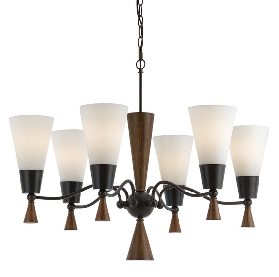 Mid. Chandeliers Glass Up by Cal Lighting ( 225 | FX-3528/6 Verona ) 