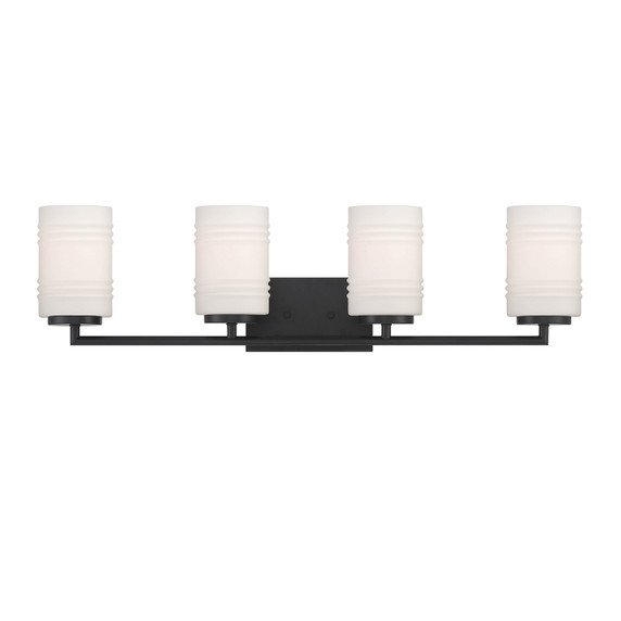 Bathroom Fixtures Four Lights by Designers Fountain ( 43 | D257M-4B-MB Leavenworth ) 
