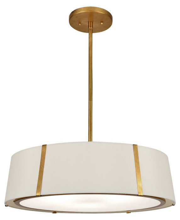 Mid. Chandeliers Drum Shade by Crystorama ( 60 | FUL-907-GA Fulton ) 