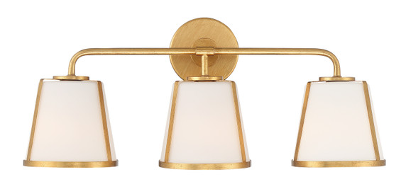 Bathroom Fixtures Three Lights by Crystorama ( 60 | FUL-913-GA Fulton ) 