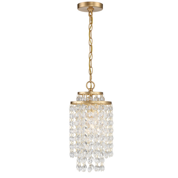 Mini Pendants Drum Shade by Crystorama ( 60 | GAB-B7301-GA Gabrielle ) 