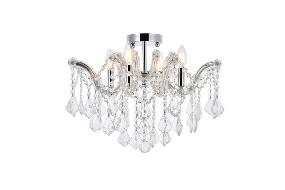 Semi-Flush Mts. Candle by Elegant Lighting ( 173 | 2800F18C/RC Maria Theresa ) 